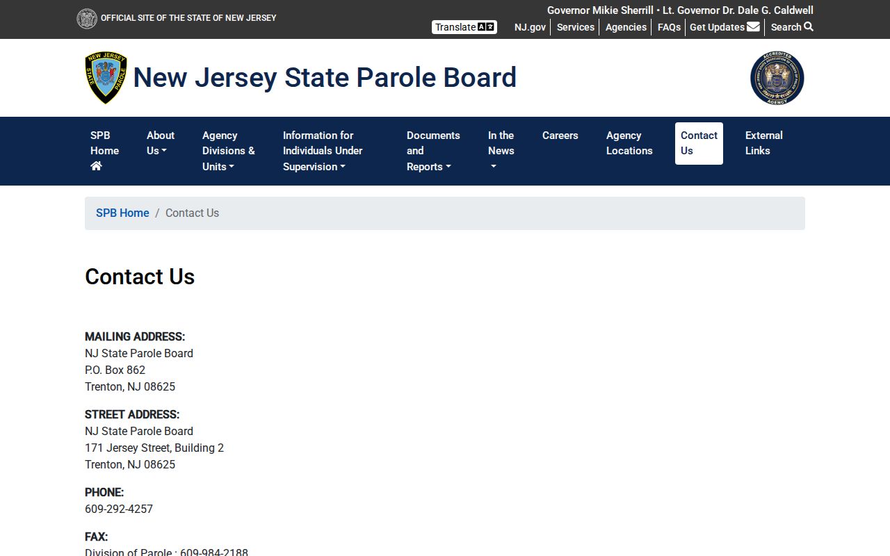Atlantic County criminal history and New Jersey parole contact channels
